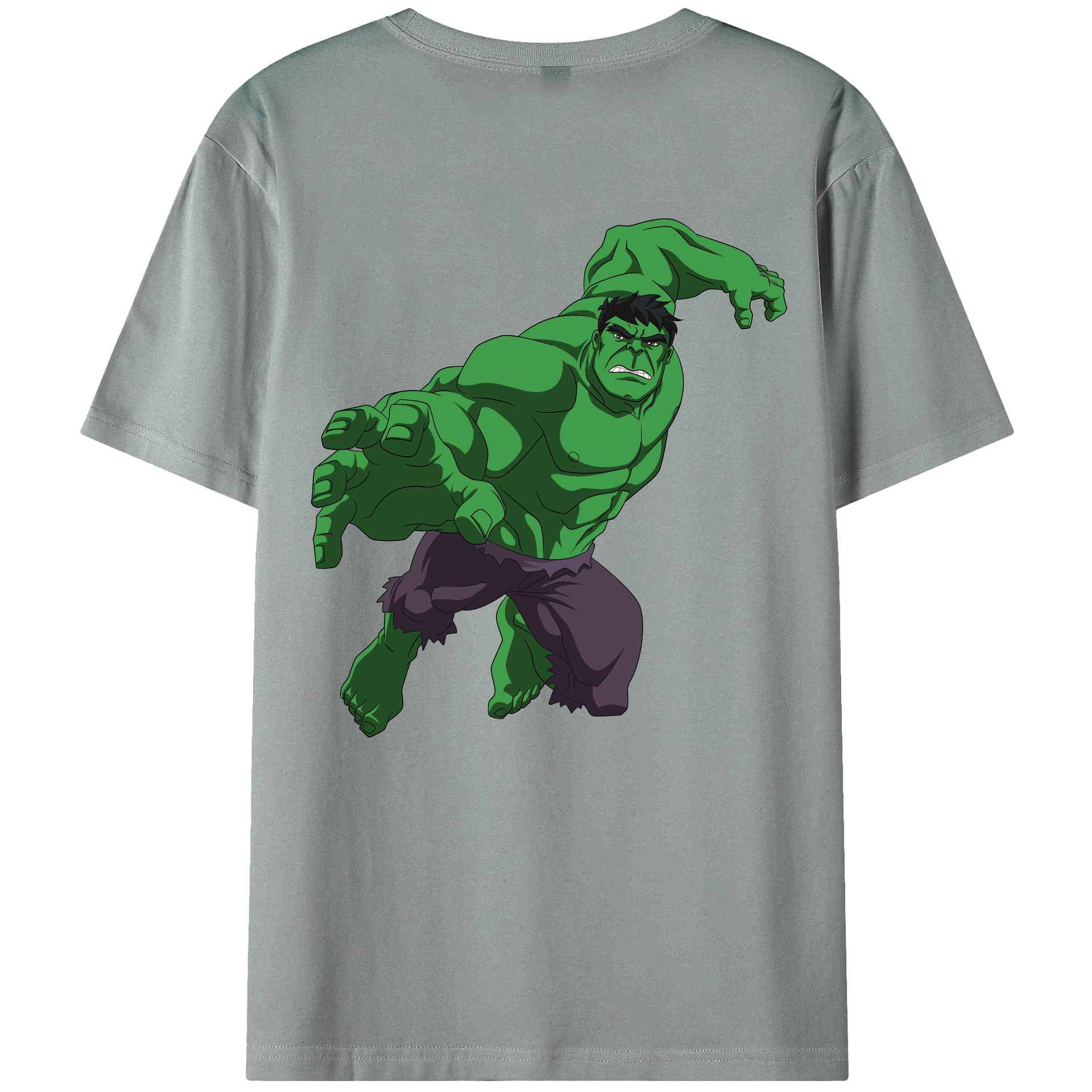 （画像用） アベンジャーズ The Avengers 綿100％ メンズ半袖Tシャツ（バックプリント） 通気性